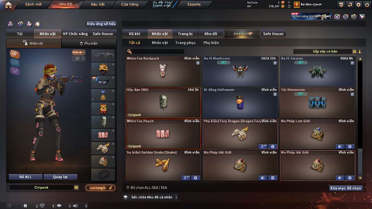 shop acc cf uy tin gia re